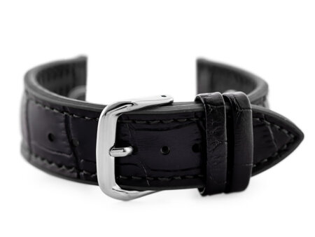 U18 rubber watch strap - black - 20mm