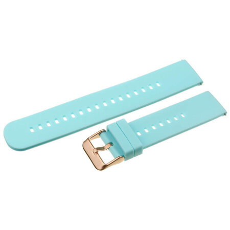 U27 rubber watch strap - blue/rosegold - 22mm