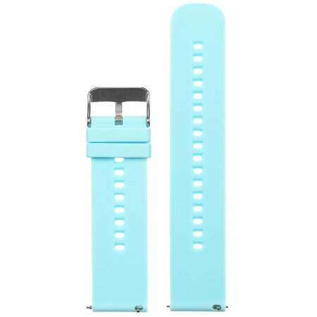 U27 rubber watch strap - blue/silver - 22mm