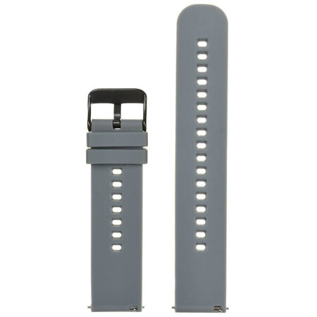 U27 rubber watch strap - dark gray/black - 18mm