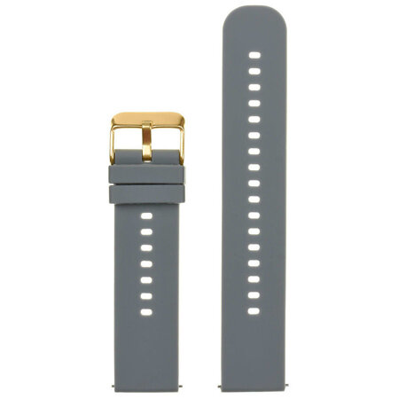 U27 rubber watch strap - dark gray/gold - 18mm