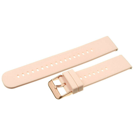 U27 rubber watch strap - light pink/rosegold - 20mm