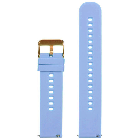 U27 rubber watch strap - light purple/rosegold - 18mm