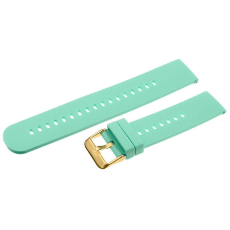 U27 rubber watch strap - mint/gold - 18mm