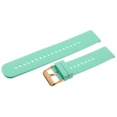 U27 rubber watch strap - mint/rosegold - 18mm