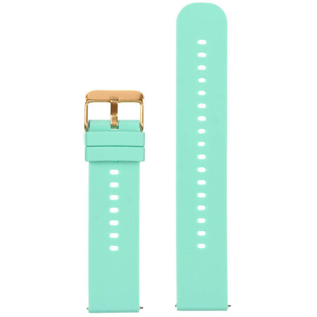 U27 rubber watch strap - mint/rosegold - 22mm