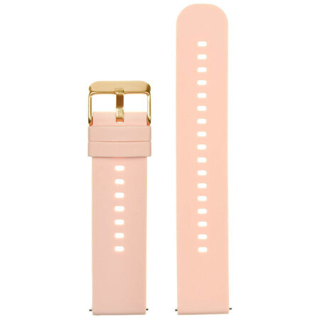 U27 rubber watch strap - pink/gold - 20mm