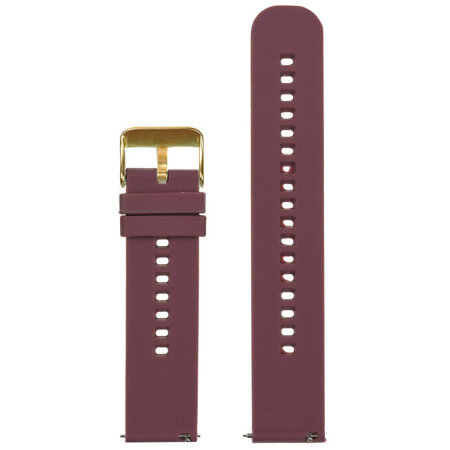 U27 rubber watch strap - purple/gold - 20mm