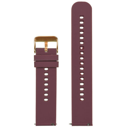 U27 rubber watch strap - purple/rosegold - 20mm