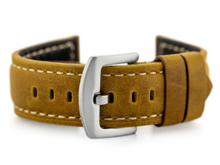 W29 leather watch strap - light brown 20mm