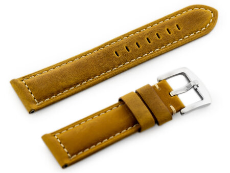 W29 leather watch strap - light brown 20mm