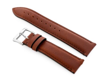 W89 brown leather watch strap - 20mm