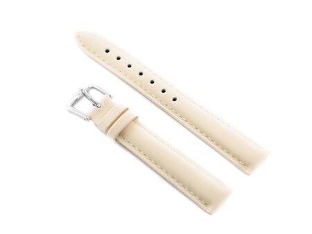 W94 leather watch strap - cream - 12mm