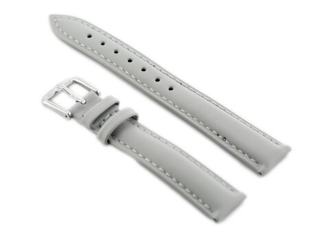 W94 leather watch strap - gray - 18mm