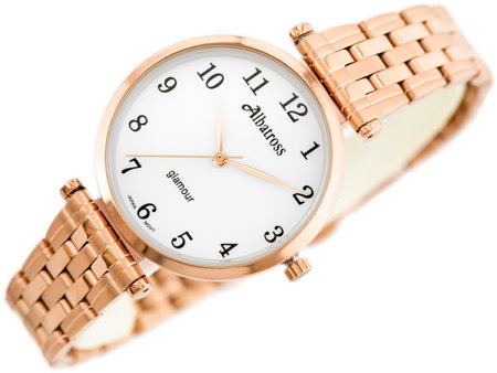 WOMEN'S WATCH ALBATROSS Glamour ABBB97 (za537c) rose gold/white