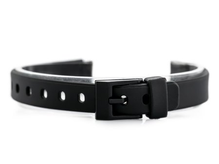 Watch rubber strap - model 7 black - 12mm