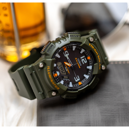 ZEGAREK MĘSKI CASIO AQ-S810W-3AV (zd044k) - SOLAR POWERED + BOX