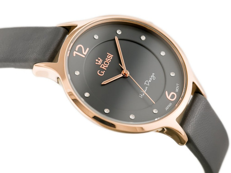 WOMEN'S WATCH G. ROSSI - 10411A-1B3 ON PASK (zg714d) + BOX