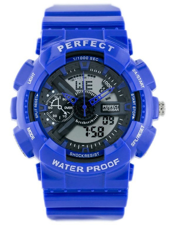 MEN'S PERFECT SHOCK WATCH (zp219e) - blue