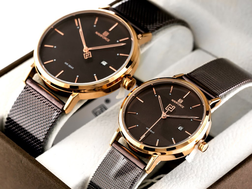 KOMPLET DWÓCH ZEGARKÓW NAVIFORCE - NF3008G+L (zn113e)