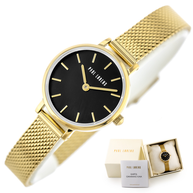 PAUL LORENS WOMEN'S WATCH - PL20004B-1D1 (zg567c) + BOX