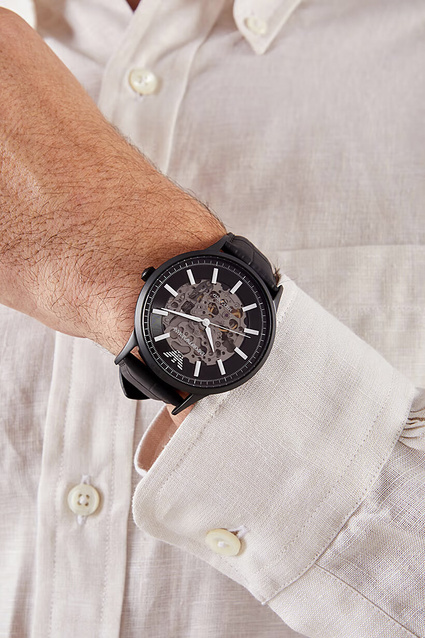 EMPORIO ARMANI SKELETON AUTOMATIC men's watch AR60042 (zi055c)