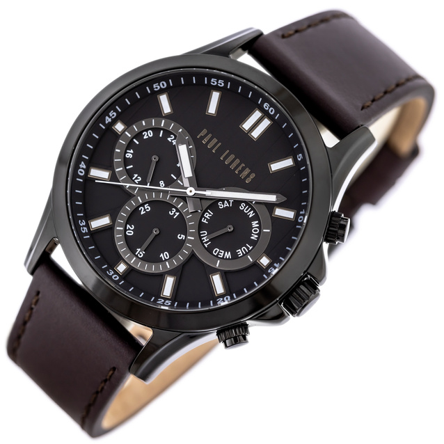 PAUL LORENS MALE WATCH - PL8071A2-1B2 (zg373c) + BOX
