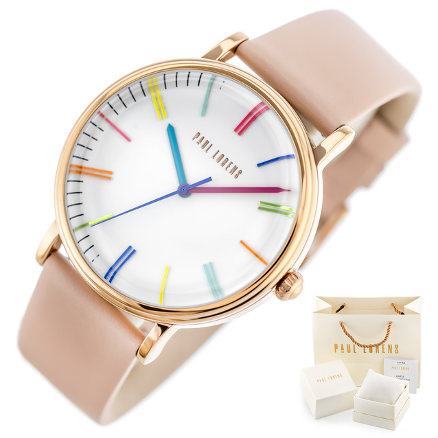 ZEGAREK DAMSKI PAUL LORENS - PL12445A-3E3 (zg551e) + BOX