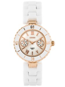 LONGBO WOMEN'S WATCH - white/gold (zx610a)