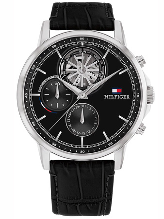 TOMMY HILFIGER MEN'S WATCH 1710605 Steward Open Heart + BOX