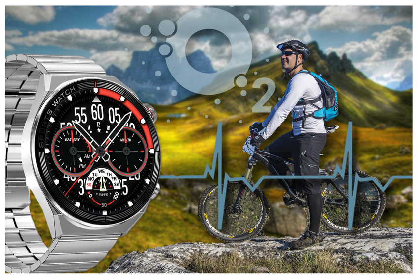 Rubicon RNCE99 MEN'S SMARTWATCH - CALL MAKING, WIRELESS CHARGING (sr046a)