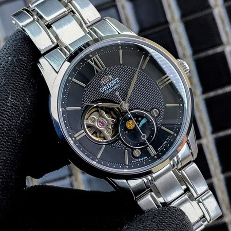 Zegarek Męski Orient Classic Sun & Moon RA-AS0008B10B + BOX