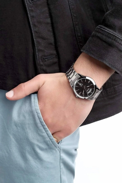 CASIO MEN'S WATCH MTP-1381D-1AVDF (zd076a) + BOX