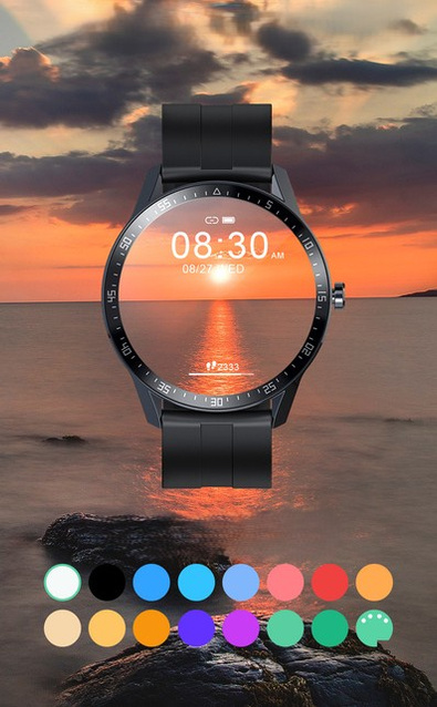 SMARTWATCH MĘSKI G. Rossi SW018-4 black/red (sg012d) WŁASNE TARCZE