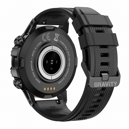 SMARTWATCH MĘSKI GRAVITY GT9-1 - WYKONYWANIE POŁĄCZEŃ, CIŚNIENIOMIERZ (sg021a)