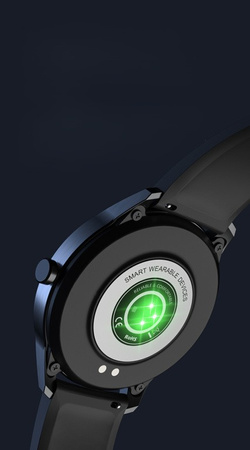 SMARTWATCH MĘSKI G. Rossi SW018-5 black/blue (sg012e) WŁASNE TARCZE