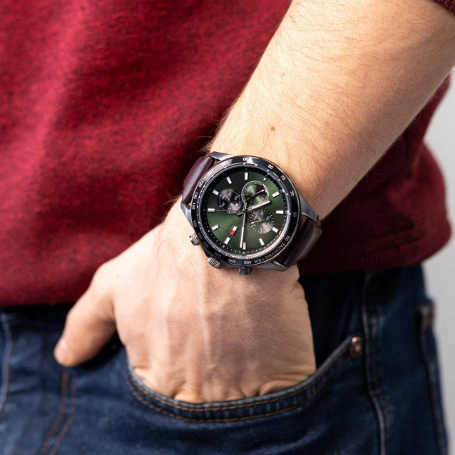 TOMMY HILFIGER MEN'S WATCH 1792017 Miles (zf113b) + BOX