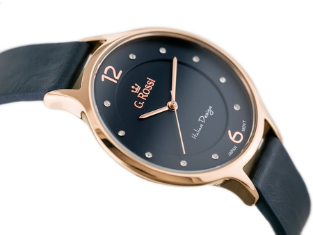 ZEGAREK DAMSKI G. ROSSI - 10411A-6F3 NA PASKU (zg714g) + BOX