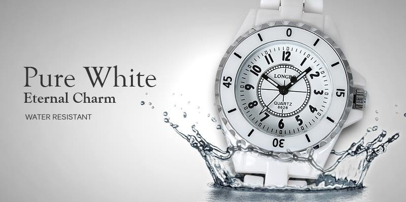 LONGBO WOMEN'S WATCH - white/gold (zx610a)