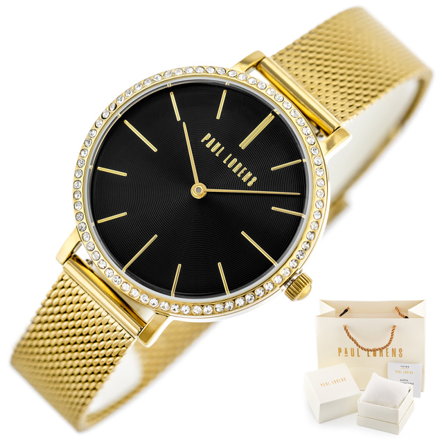 PAUL LORENS WOMEN'S WATCH - PL12894B-1D1 (zg553a) + BOX