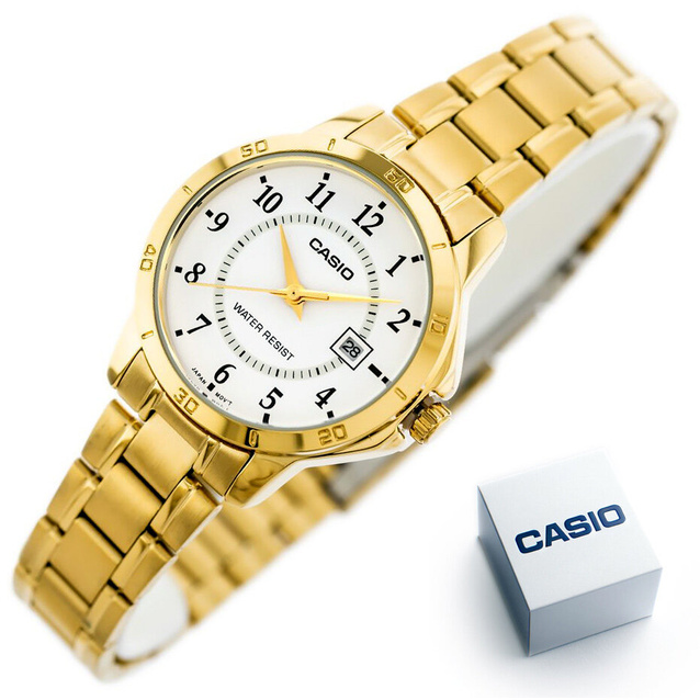 CASIO LTP-V004G-7BUDF WOMEN'S WATCH (zd568b) + BOX