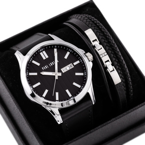 PAUL LORENS MEN'S PRESENT SET - Watch + Bracelet (zg374f)