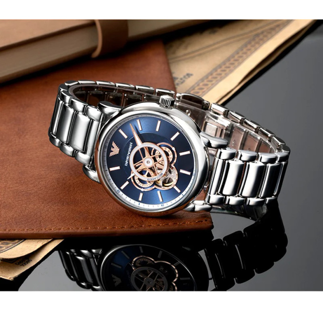 EMPORIO ARMANI LUIGI Open Heart AUTOMATIC men's watch AR60036