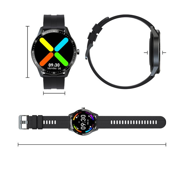 SMARTWATCH MĘSKI G. Rossi SW018-4 black/red (sg012d) WŁASNE TARCZE