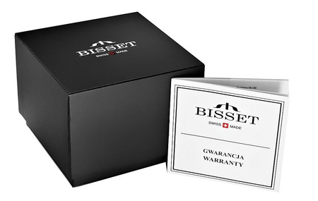 ZEGAREK DAMSKI BISSET BSBF33 - SZAFIROWE SZKŁO