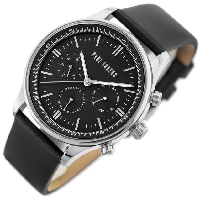PAUL LORENS MEN'S PRESENT SET - Watch + Bracelet (zg362e)