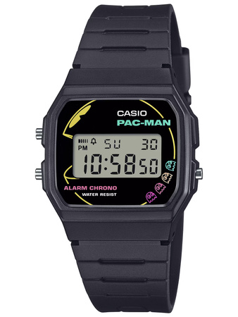 CASIO MEN'S WATCH F-91WPC-1ADR (zd086b) - PAC-MAN + BOX