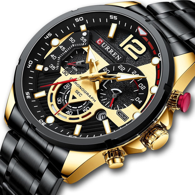 MEN'S WATCH CURREN 8395 (zc019d) - CHRONOGRAPH