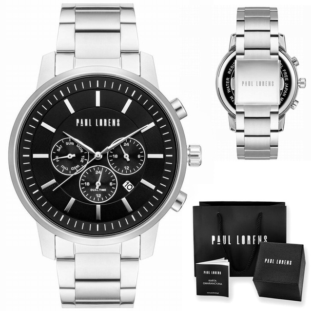 PAUL LORENS MALE WATCH - PL6647B-1C1 (zg372b) + BOX