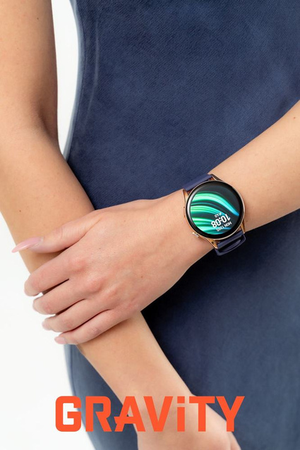 SMARTWATCH DAMSKI GRAVITY GT11-6 - AMOLED, DODATKOWY PASEK (sg044f)